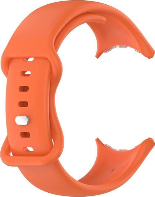 Google Pixel Watch Kordon, Silicone Sport Band Turuncu