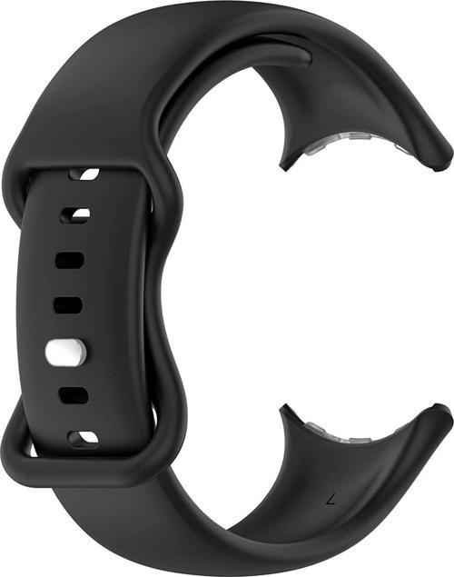 Google Pixel Watch Kordon, Silicone Sport Band Siyah