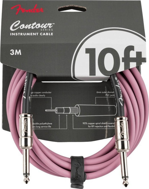 Contour Serisi 3 mt. Gitar Kablosu Burgundy Mist Enstrüman Kablosu