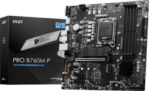 Pro B760M-P Intel B760 Soket 1700 DDR5 6800(OC)MHz mATX Gaming (Oyuncu) Anakart