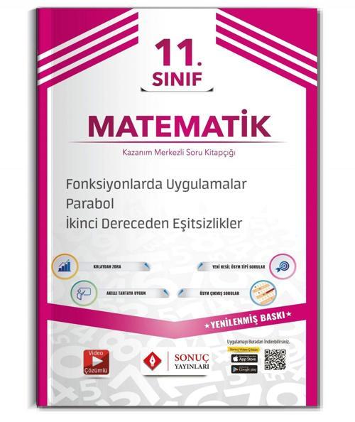Sonuç Yayınları 11.Sınıf Fonksiyon Uygulamalar Parabol II. Dereceden Eşitsizlikler