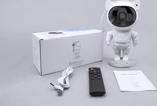 Çocuklara Özel Projeksiyon Astronot Lamba Speaker Sevimli