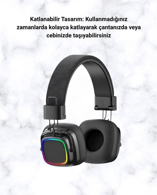 Yüksek Ses Kaliteli Kablosuz Kulak Üstü Kulaklık – BT 5.3