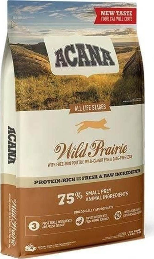 Acana Wild Prairie Tahılsız Tavuklu ve Balıklı Yetişkin Kedi Maması 4.5 Kg