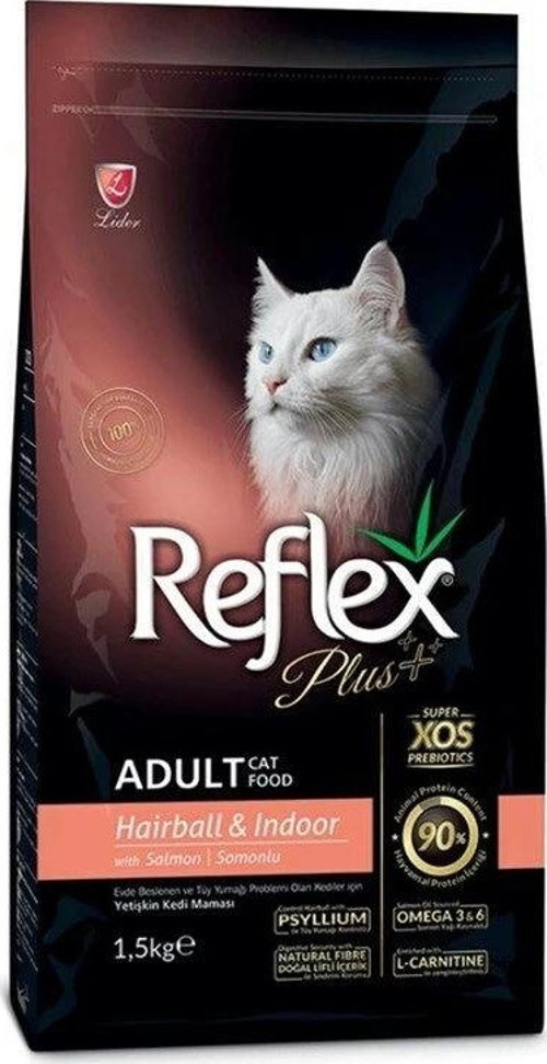 Reflex Plus Adult Hairball Somonlu Yetişkin Kedi Maması 15 Kg