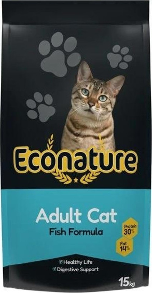 Econature Balıklı Yetişkin Kedi Maması 15 Kg