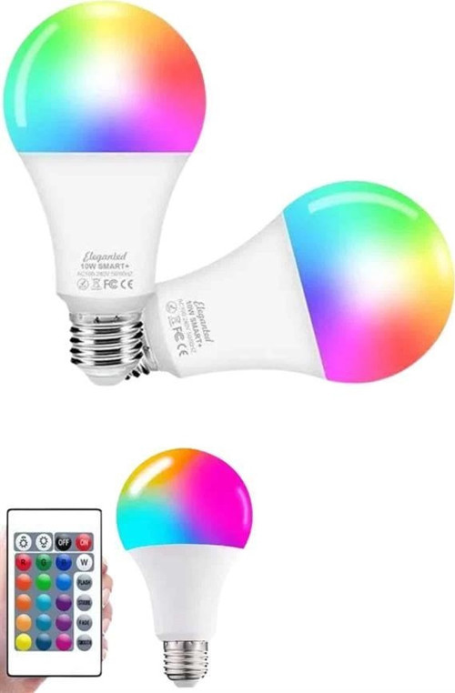 Ayarlanabilir Parlaklık RGB Led Ampul Beyaz Lamba Ve Renkli Ampul