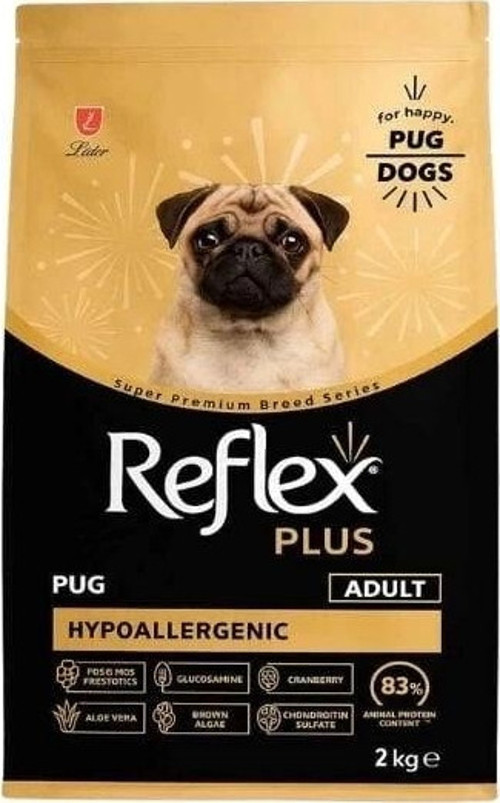 Reflex Plus Pug Hypoallergenic Tavuklu Yetişkin Köpek Maması 2 Kg