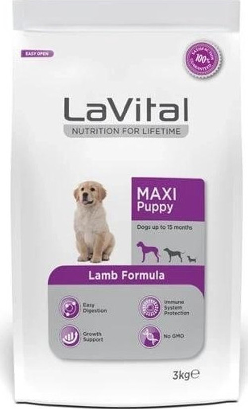 Lavital Büyük Irk Kuzu Etli Yavru Köpek Maması 15 Kg