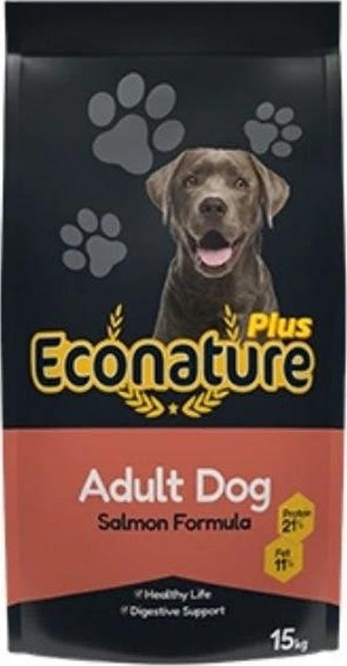 Econature Plus Somonlu Yetişkin Köpek Maması 15 Kg