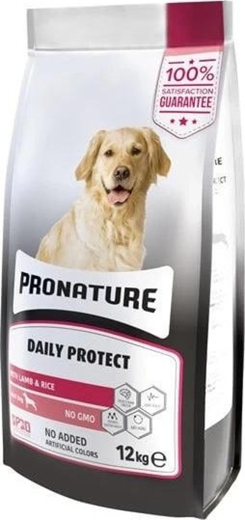 Pronature Daily Adult Kuzu Etli ve Pirinçli Yetişkin Köpek Maması 12 Kg
