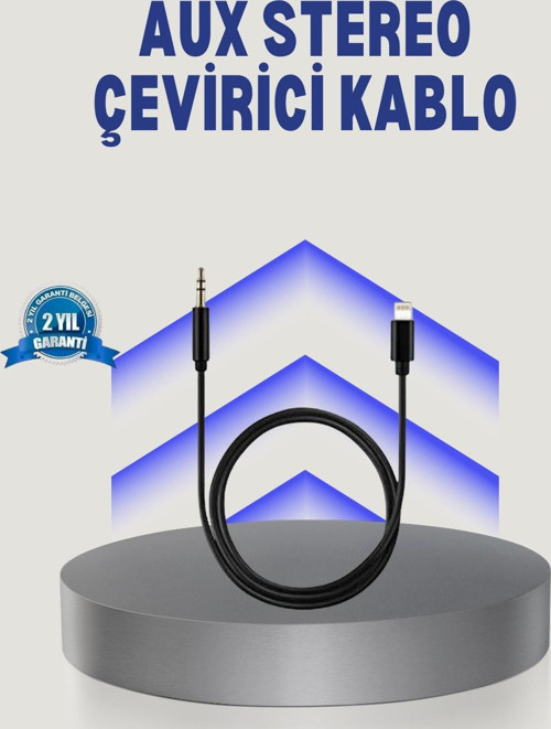 iPhone Lightning 3.5mm Aux Çevirici Kablo JH-023 Stereo Ses Aktarıcı