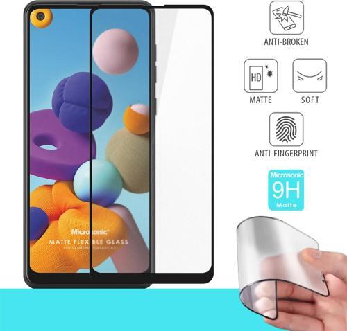 Samsung Galaxy A21s Seramik Matte Flexible Ekran Koruyucu Siyah