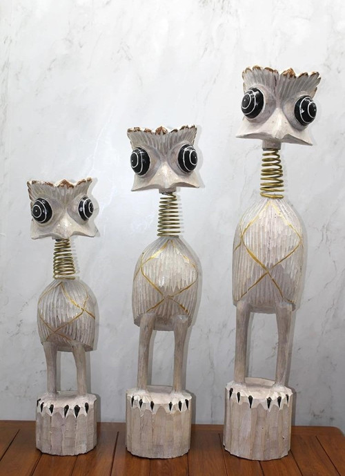 Ahşap 3'lü Deve Kuşu Seti 90 Cm Trendy:7