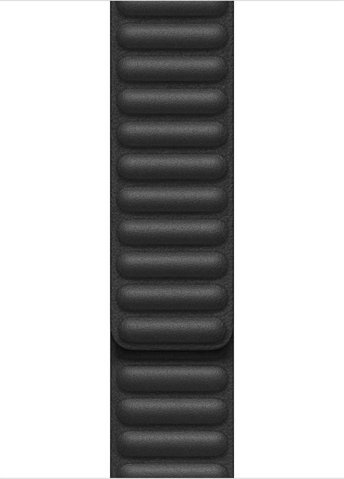 Apple Watch Series 7 41mm Kordon Leather Link Band Siyah