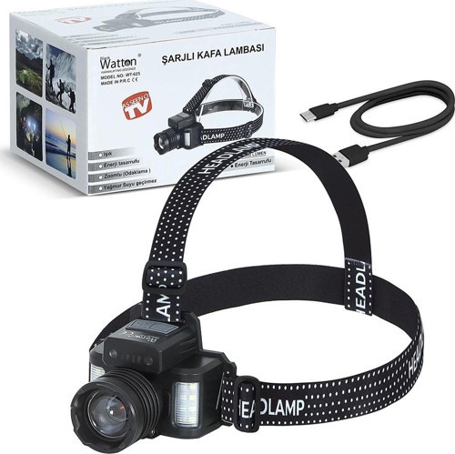 Sensörlü Cree Tg Led Şarjlı Kafa Lambası Wt-625