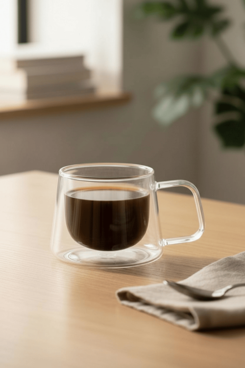 120 ML Çift Cidarlı Cam Kahve Espresso Bardağı MIT1282