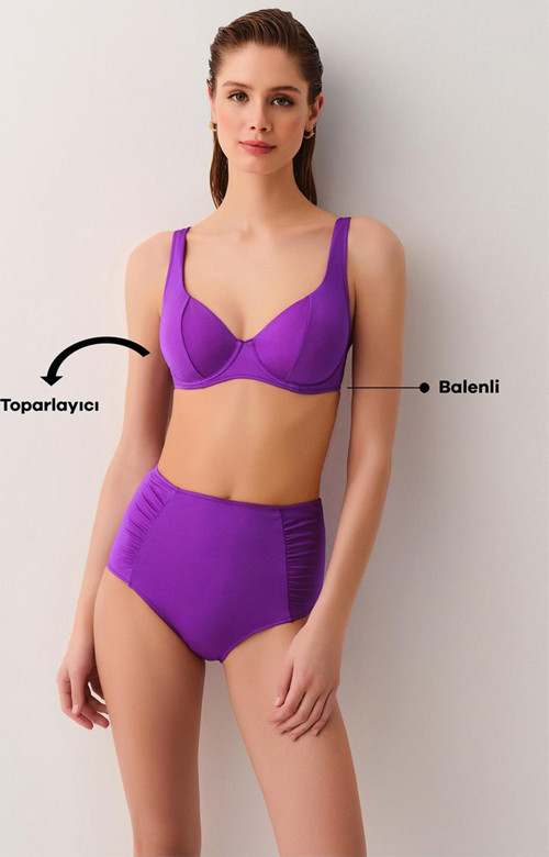 Balenli Toparlayıcı Bikini Üst