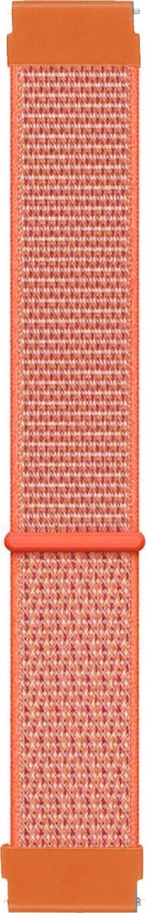 Samsung Galaxy Watch 4 Classic 46mm Hasırlı Kordon Woven Sport Loop Turuncu