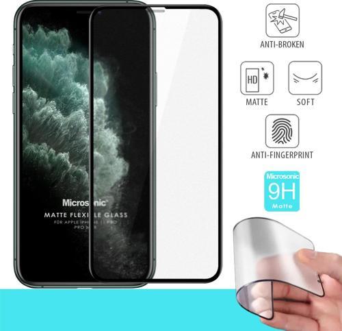 Apple iPhone 11 Pro Max Seramik Matte Flexible Ekran Koruyucu Siyah