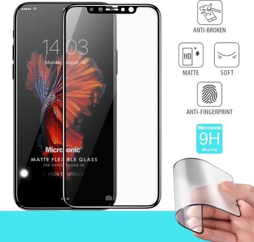 Apple iPhone XR Seramik Matte Flexible Ekran Koruyucu Siyah