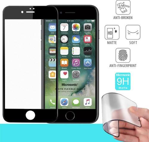 Apple iPhone 8 Plus Seramik Matte Flexible Ekran Koruyucu Siyah