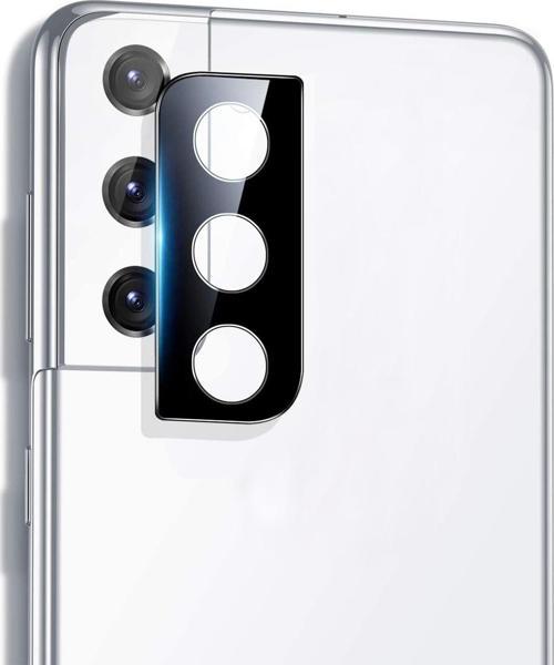 Samsung Galaxy S21 Kamera Lens Koruma Camı V2 Siyah
