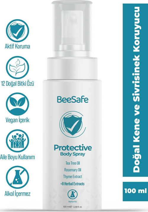 Doğal Kene Ve Sivrisinek Koruyucu Sprey (Vegan & 12 Doğal Bitki Özü) - 100 Ml
