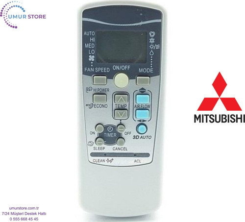 Mitsubishi DXK12Z4-S Uyumlu Klima Kumandası