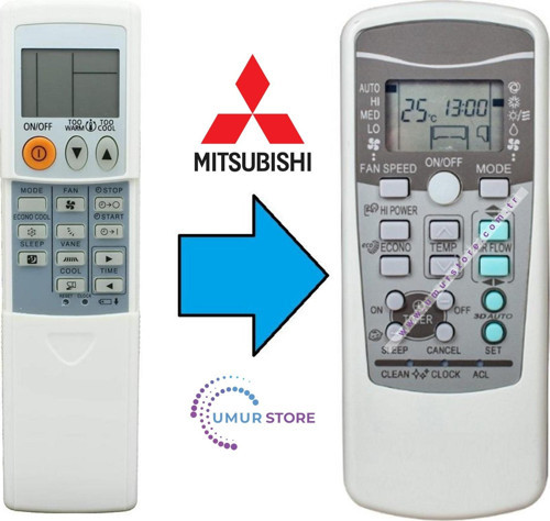 Mitsubishi RKX502A001 Uyumlu Klima Kumandası
