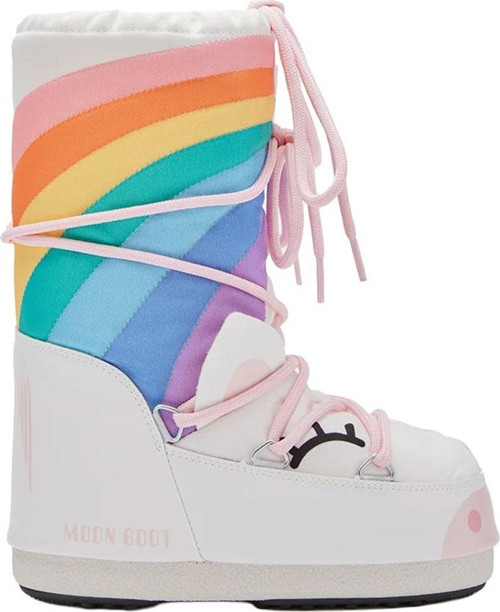 Kız Çocuk Bot (Kar) 80D3400270-AV20 Moon Boot ICON Unicorn White/Multicolor (23-34)