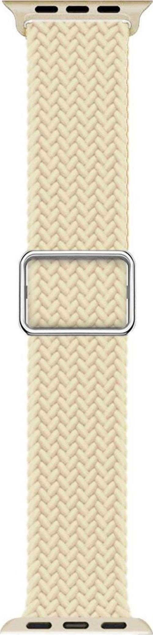 Apple Watch Ultra Kordon Braided Loop Band Bej