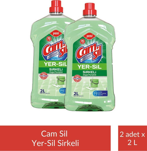 Camsil Yer-Sil Sirkeli 2 lt x 2 Adet
