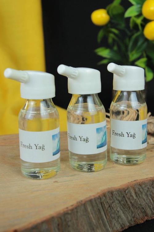 Buhurdanlık Esans Yağı Fresh Koku 3 Adet Şişe 15+15+15 ml