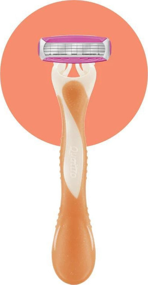 Quatro Smooth Sparkle Kadın Kullan At 4 Bıçaklı Tıraş Bıçağı