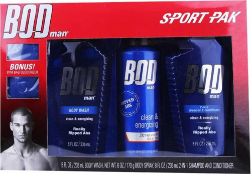Really Ripped Abs Sport Pak Erkek Hediye Seti – Vücut Spreyi & Duş Jeli Kombinasyonu