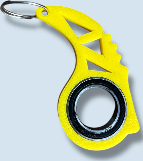 Keyrambit Rulmanlı Sarı Dönen Anahtarlık – 1 Adet