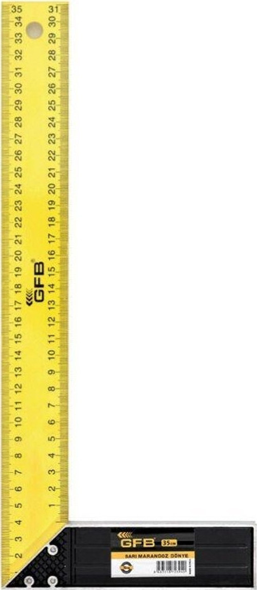 25cm Sarı Marangoz Gönye GFB5540-2 adet gönderim