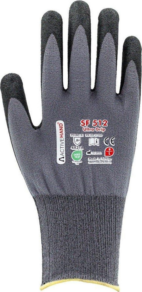 Köpük Nitril Kaplı Sandy Finish Polyester SF 512 GR/SY NO:10