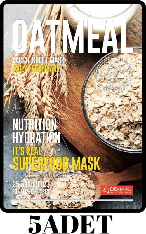 Superfood Yulaf Yüz Maskesi I Besleyici ve Nemlendirici 5 Adet