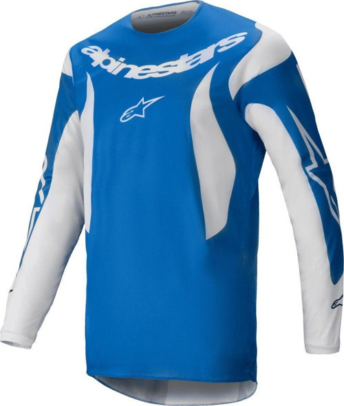 Fluid Haul Off-Road Motosiklet Jerseyi Mavi Beyaz