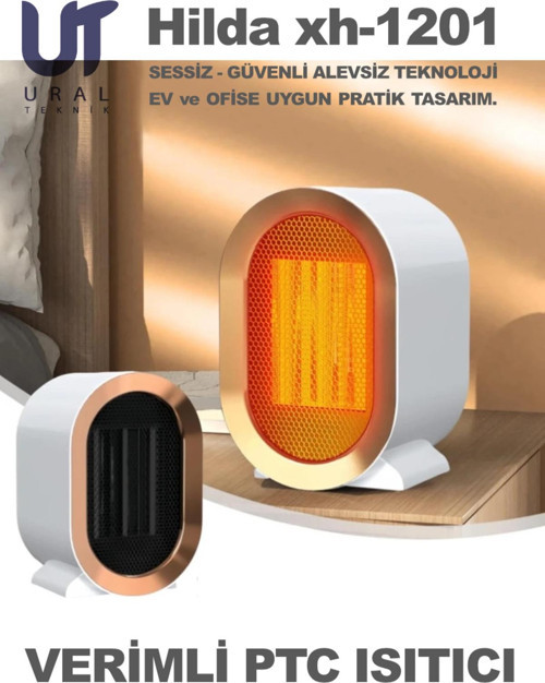 Masaüstü Isıtıcı 1200W Fanlı Hızlı Seramik Ptc Güvenli Hava Isıtıcı Ev Ofis Okul Banyo