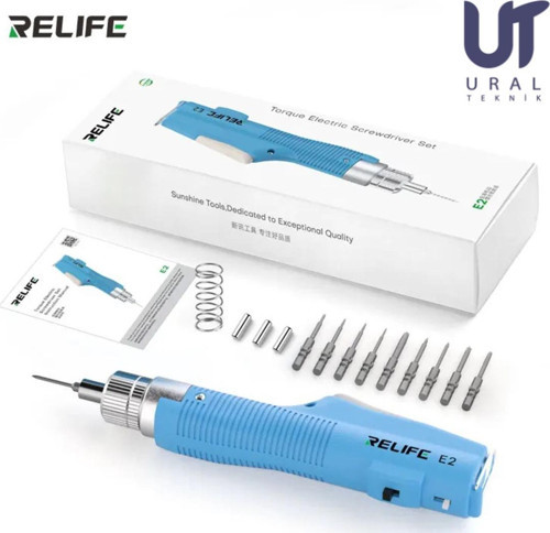 Relıfe E2 Tork Elektrikli Tornavida Vidalama Ayarlanabilir Tork Ve Hız, Cep Tablet Laptop Hassas