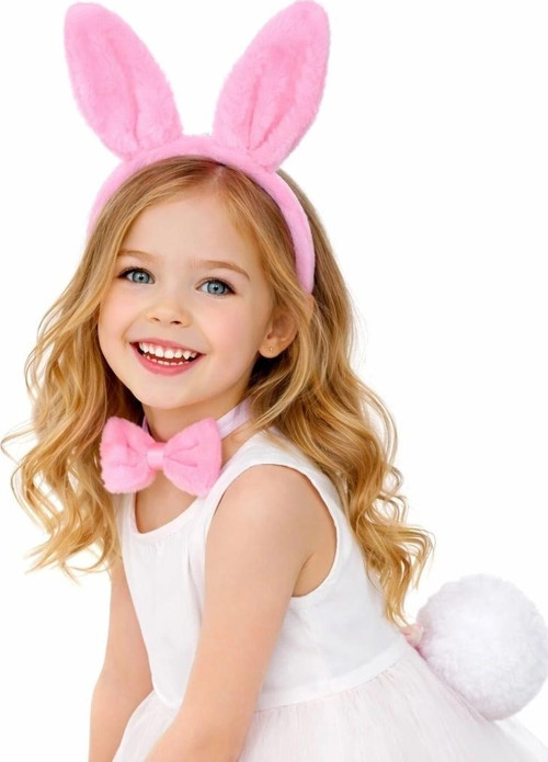 Pembe Full Tavşan Kulak Papyon Kuyruk 339lü Parti Seti