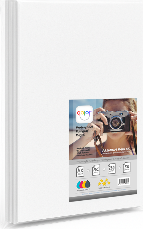 qolor Profesyonel Parlak Fotoğraf Kağıdı 260gsm 50yp - 13 x 18 cm