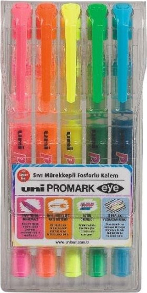 Uni PROPUS Window CepTipi İşaretleme Kalemi 5'li Set
