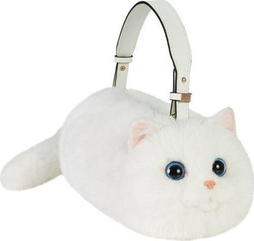 B&D Kedi El Çantası Beyaz