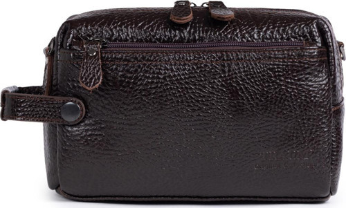 Siyah Suni Deri Unisex El, Omuz, Portföy ve Traş Çantası – Çok Bölmeli Seyahat Organizer