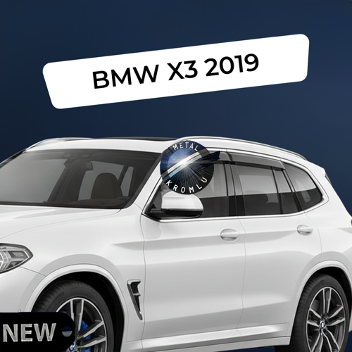 Paslanmaz Krom Akrilik Cam Rüzgarlığı BMW X3 2019 sonrası ile uyumlu CHR-1-002-001