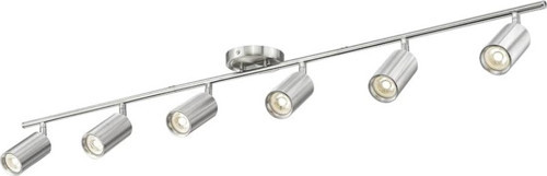 Metal İnox Kaplama 6 Lı 180 derece Hareketli Modern Günışığı Ampullü
